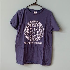 Greek alphabet tshirt